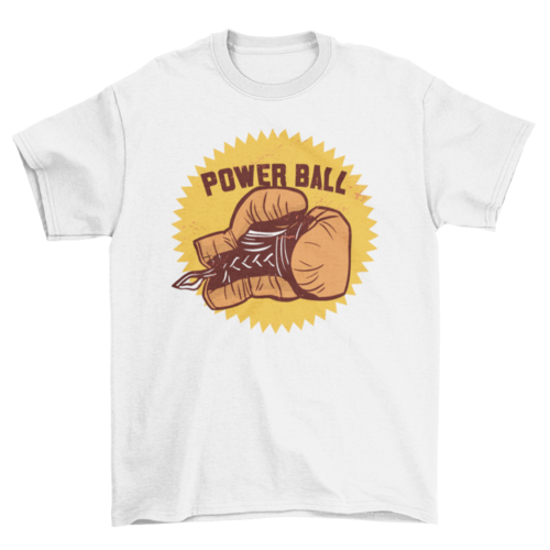 T-shirt citation gant de boxe