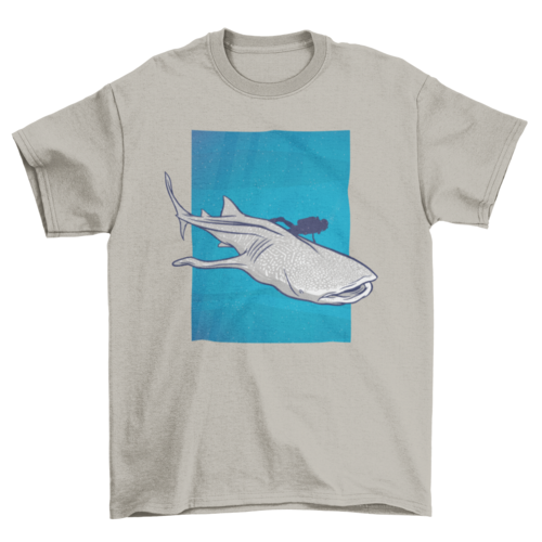Whale Shark Swimming Graphic T-Shirt