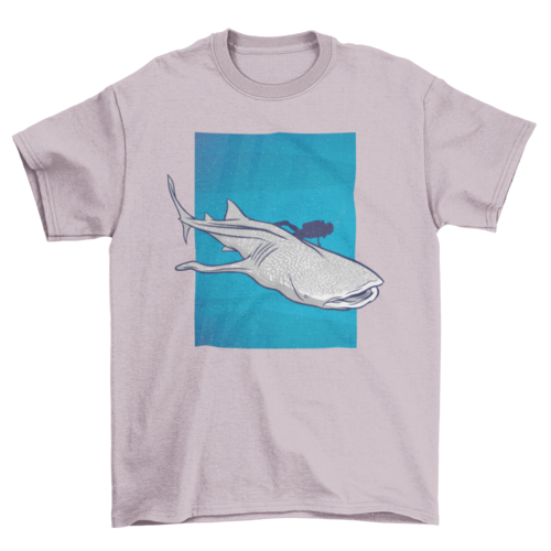 Whale Shark Swimming Graphic T-Shirt