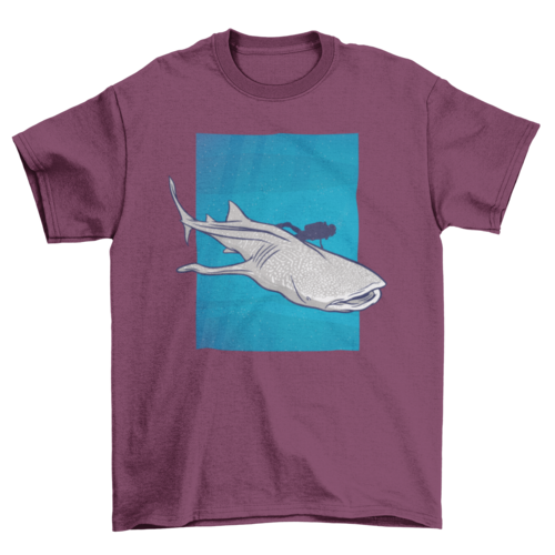 Whale Shark Swimming Graphic T-Shirt