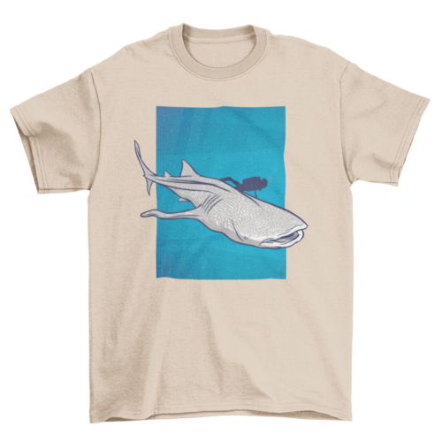 Whale Shark Swimming Graphic T-Shirt