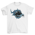 Monster Fish Eating Shark T-Shirt