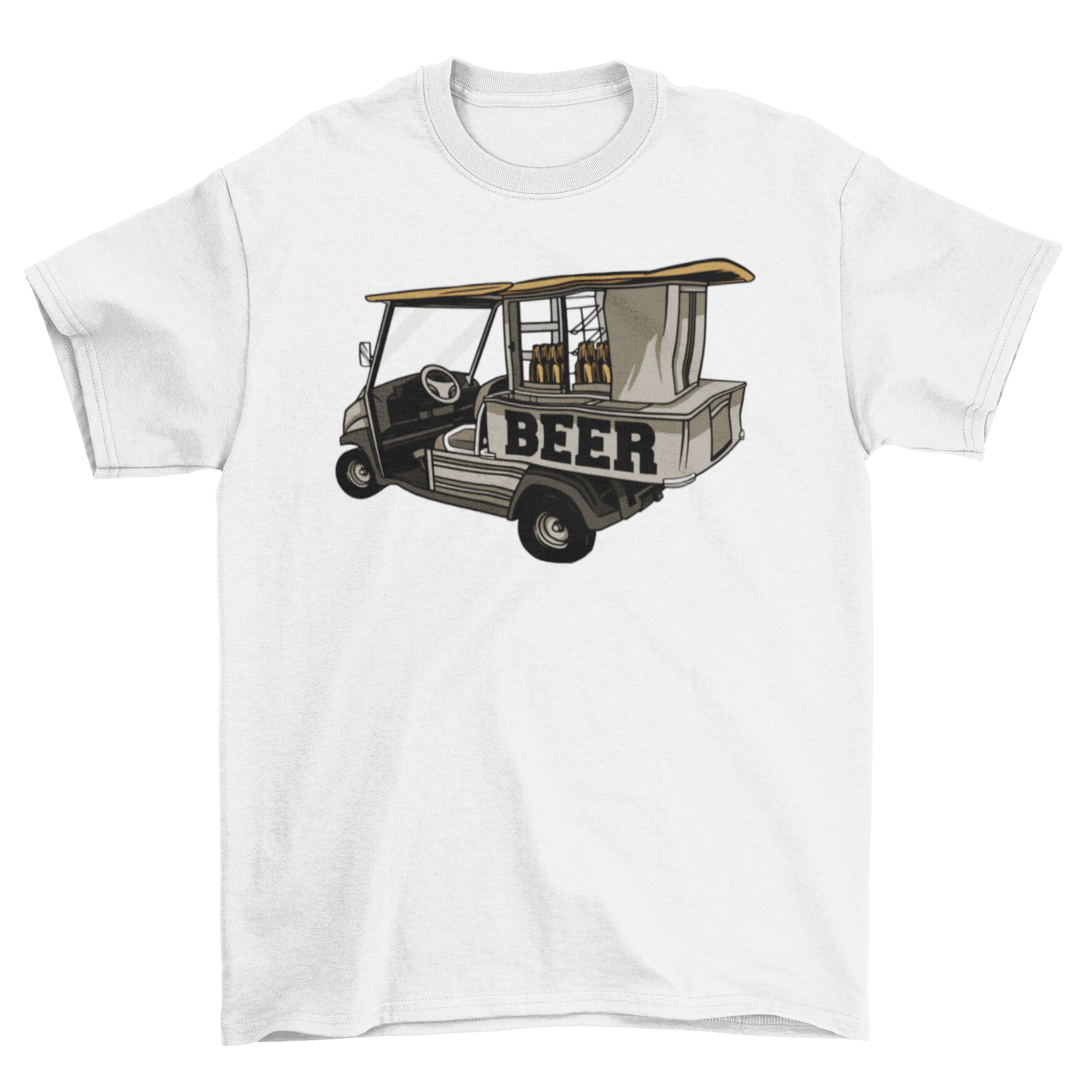 Golf Cart Beer Funny T-Shirt