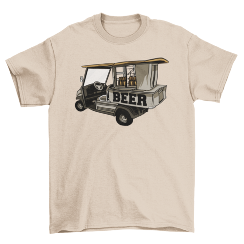 Golf Cart Beer Funny T-Shirt