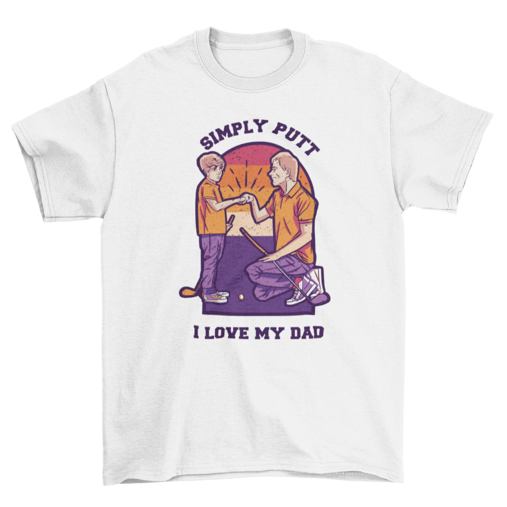 Father and Son Golf Graphic T-Shirt