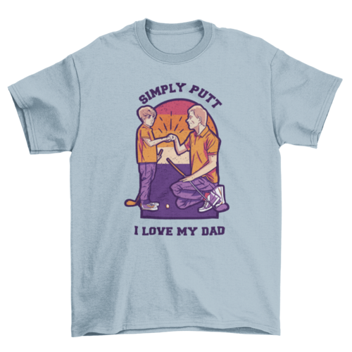Father and Son Golf Graphic T-Shirt