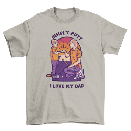 Father and Son Golf Graphic T-Shirt