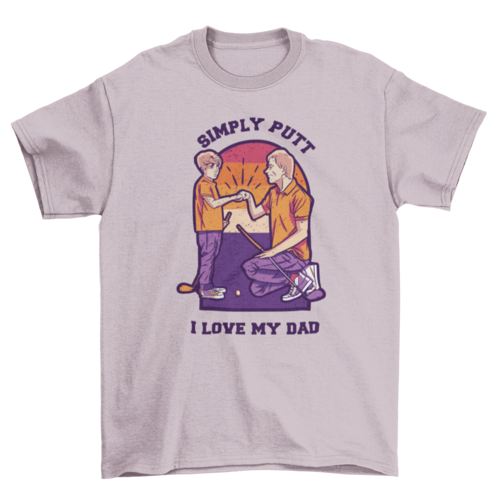 Father and Son Golf Graphic T-Shirt