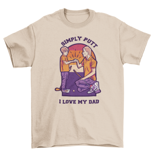 Father and Son Golf Graphic T-Shirt