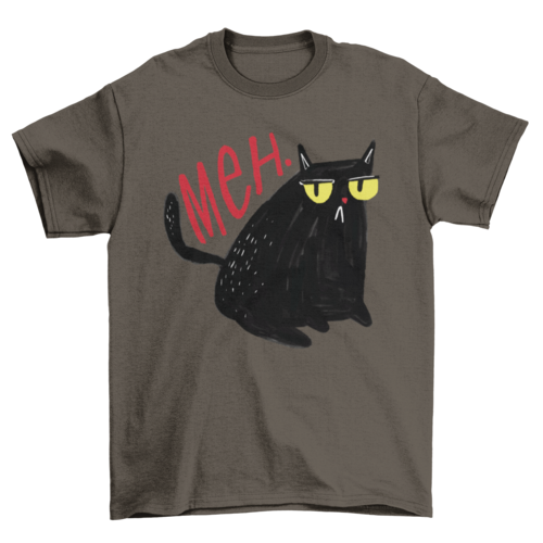 T-shirt Chat noir pas impressionné
