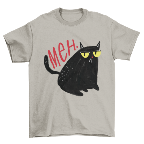 T-shirt Chat noir pas impressionné