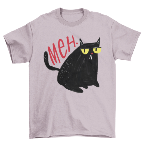 T-shirt Chat noir pas impressionné