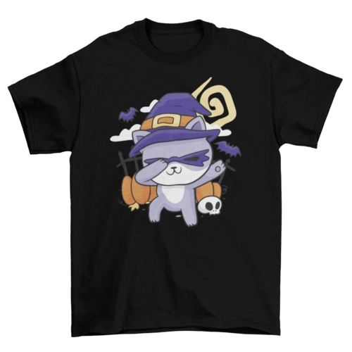 Dabbing Cat Halloween Tee