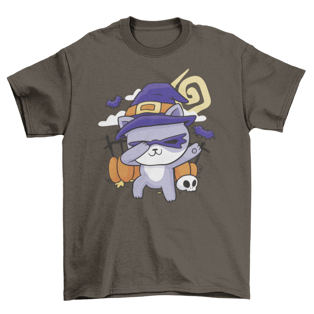 Dabbing Cat Halloween Tee