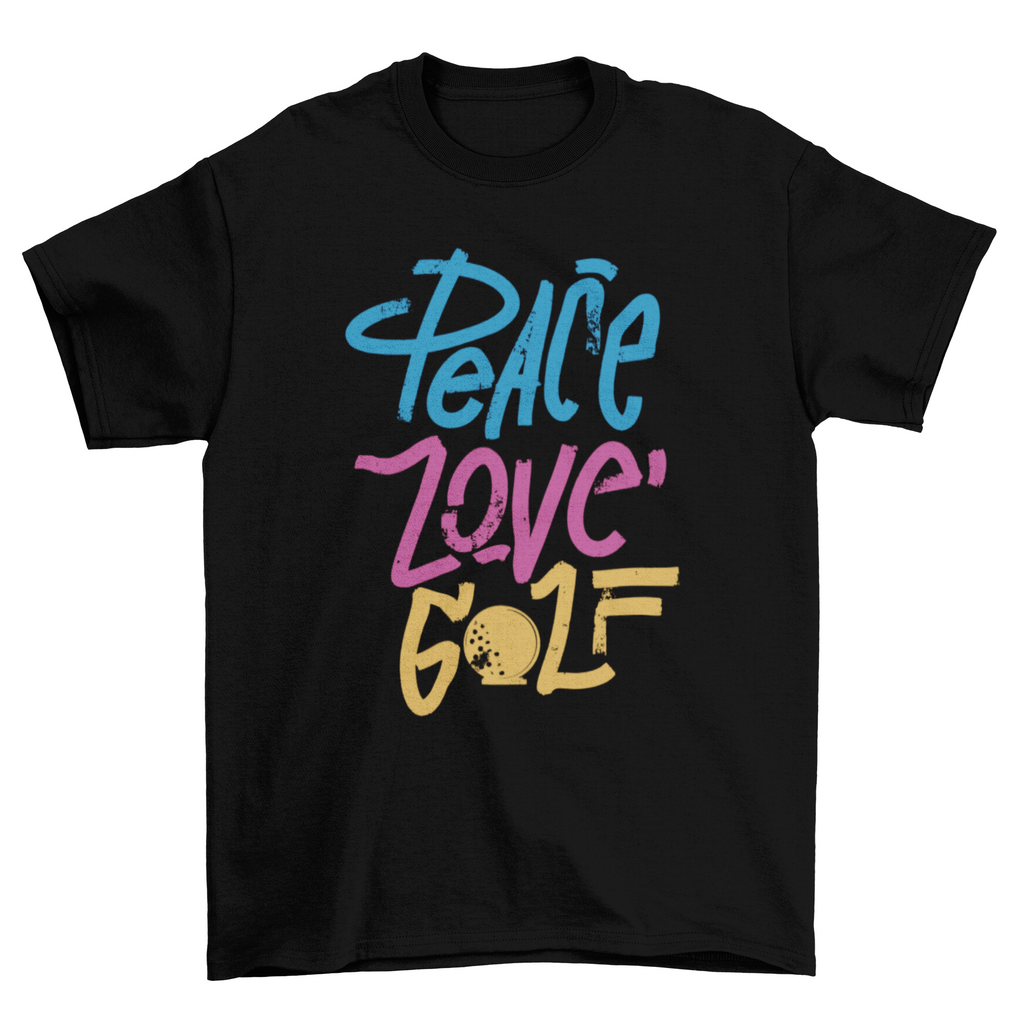 Peace Love Golf Graphic T-Shirt