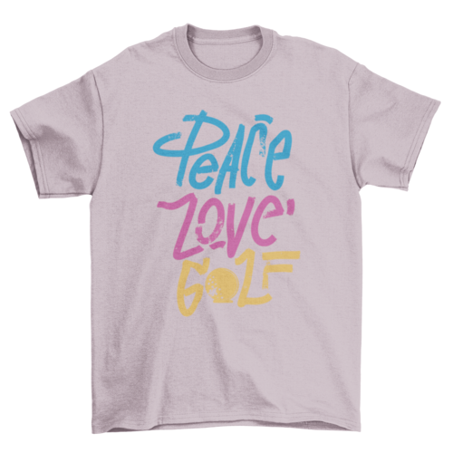 Peace Love Golf Graphic T-Shirt