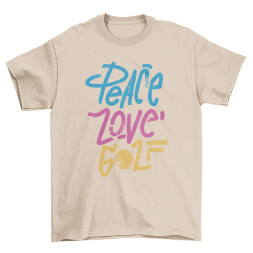 Peace Love Golf Graphic T-Shirt