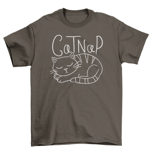 T-shirt Chat qui fait la sieste