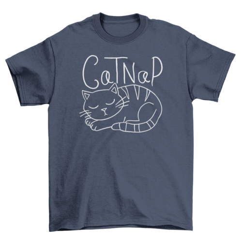 T-shirt Chat qui fait la sieste