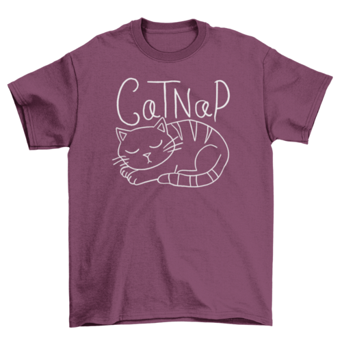 T-shirt Chat qui fait la sieste