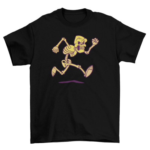 Running Skeleton Halloween Tee