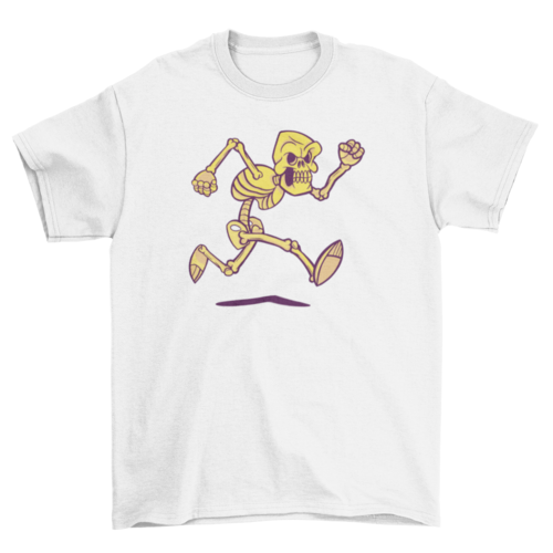 Running Skeleton Halloween Tee