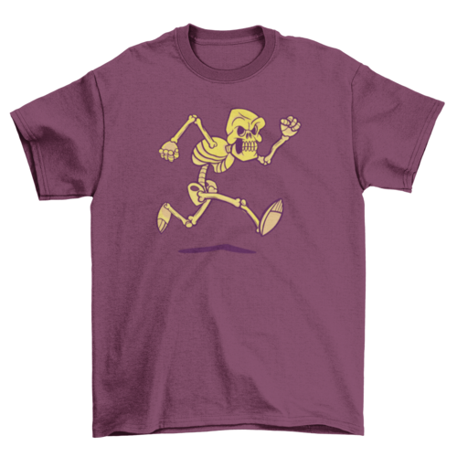 Running Skeleton Halloween Tee