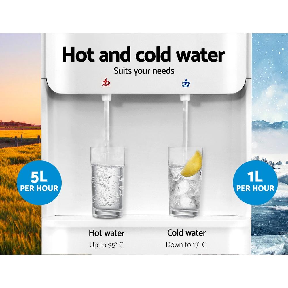 22L Hot and Cold Water Cooler Dispenser with Purifier