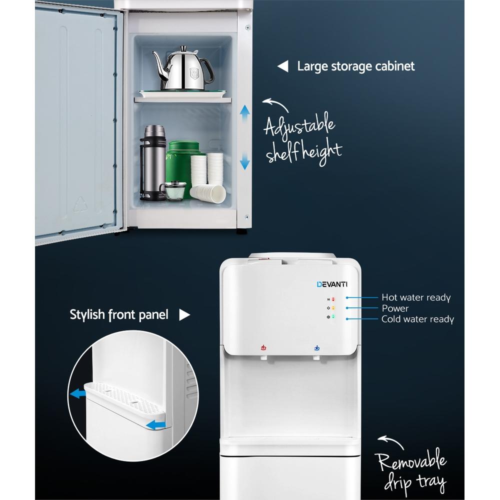 22L Hot and Cold Water Cooler Dispenser with Purifier