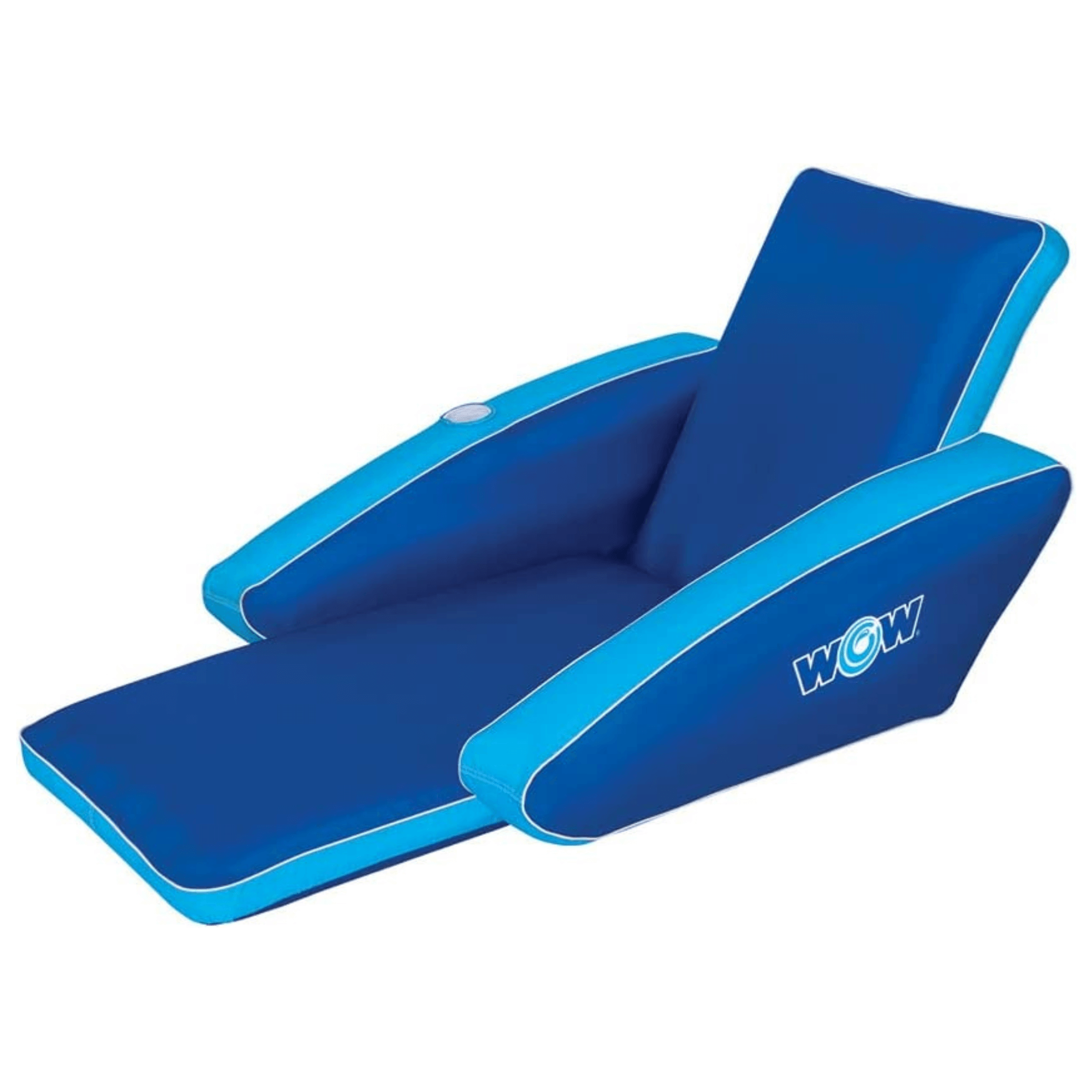 WOW Watersports Modern Lounger Pool Float with Cup Holder and