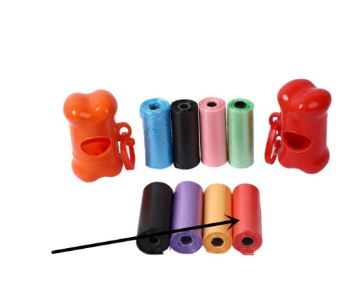Sacs à déjections canines, rouleaux de sacs à déchets