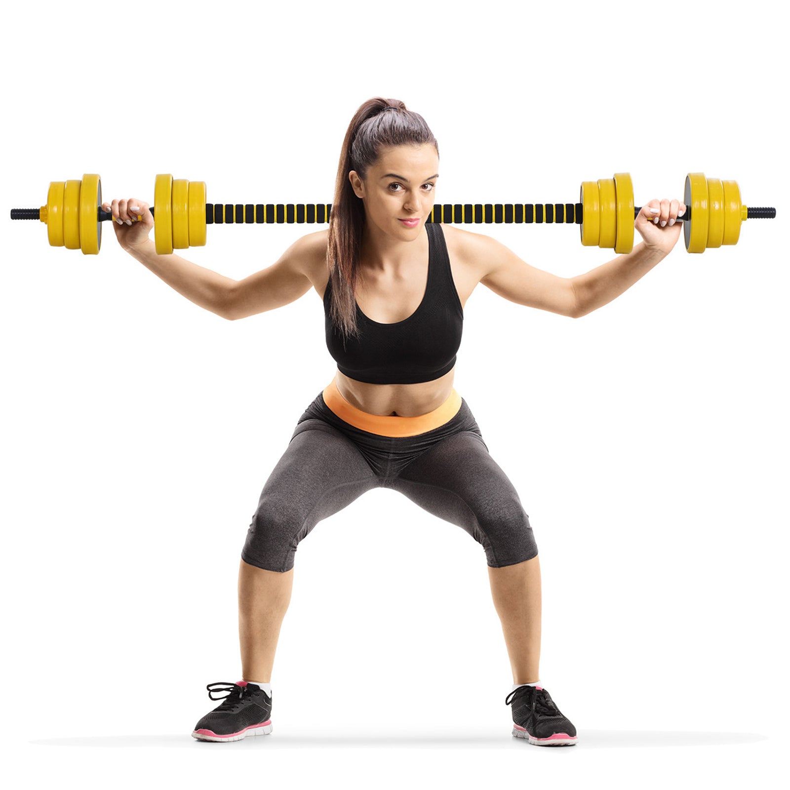 Adjustable Dumbbell and Barbell Set, 44 lb Home Gym Weights
