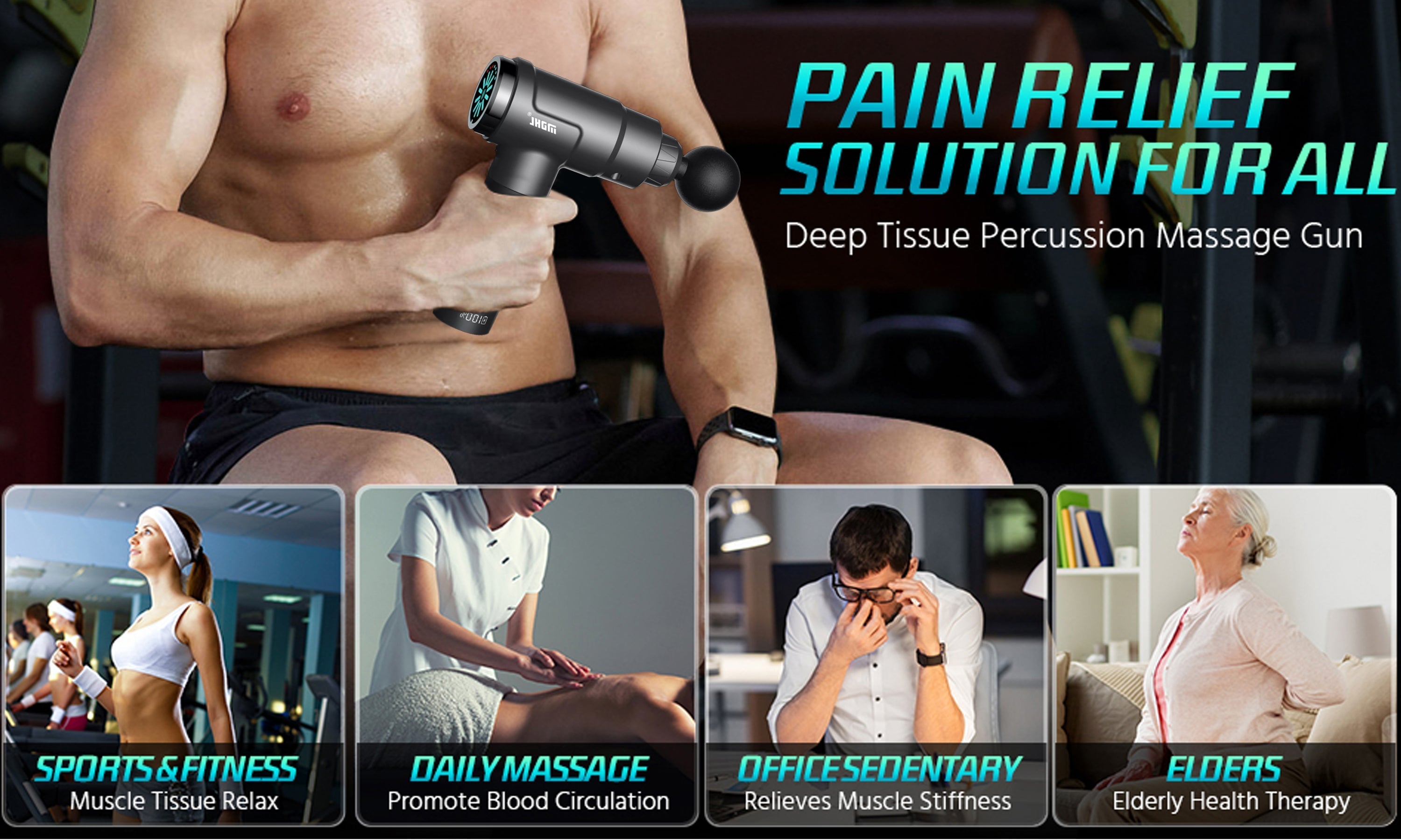 Deep Tissue Percussion Massage Gun