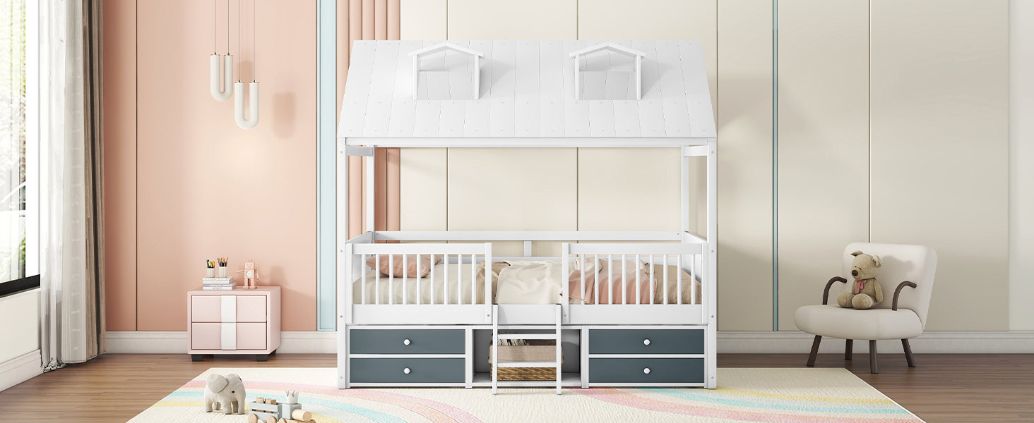Bed Frame White Wood for bedroom and guest room furnishing