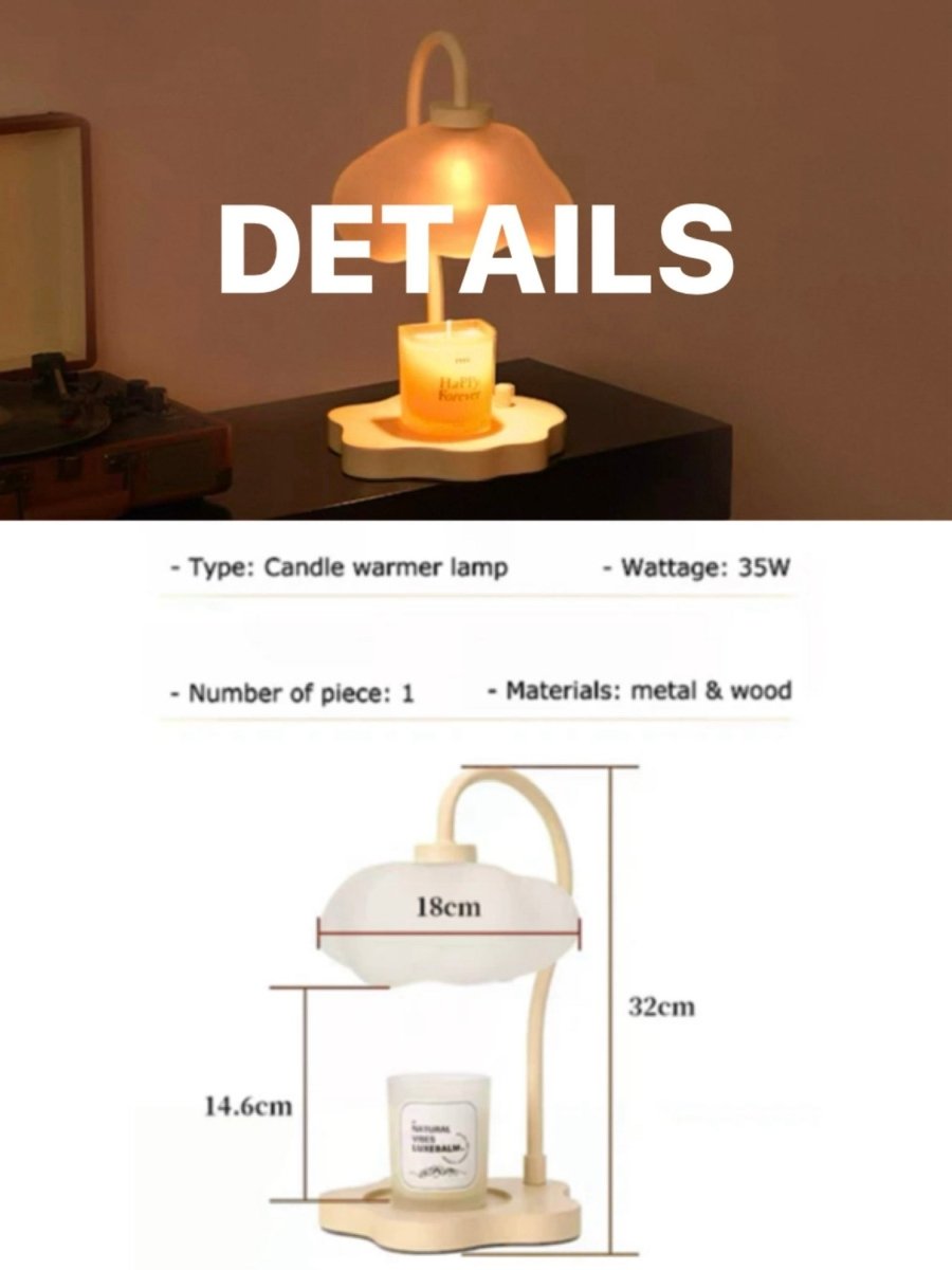 Cloud Candle Warmer Lamp with Timer