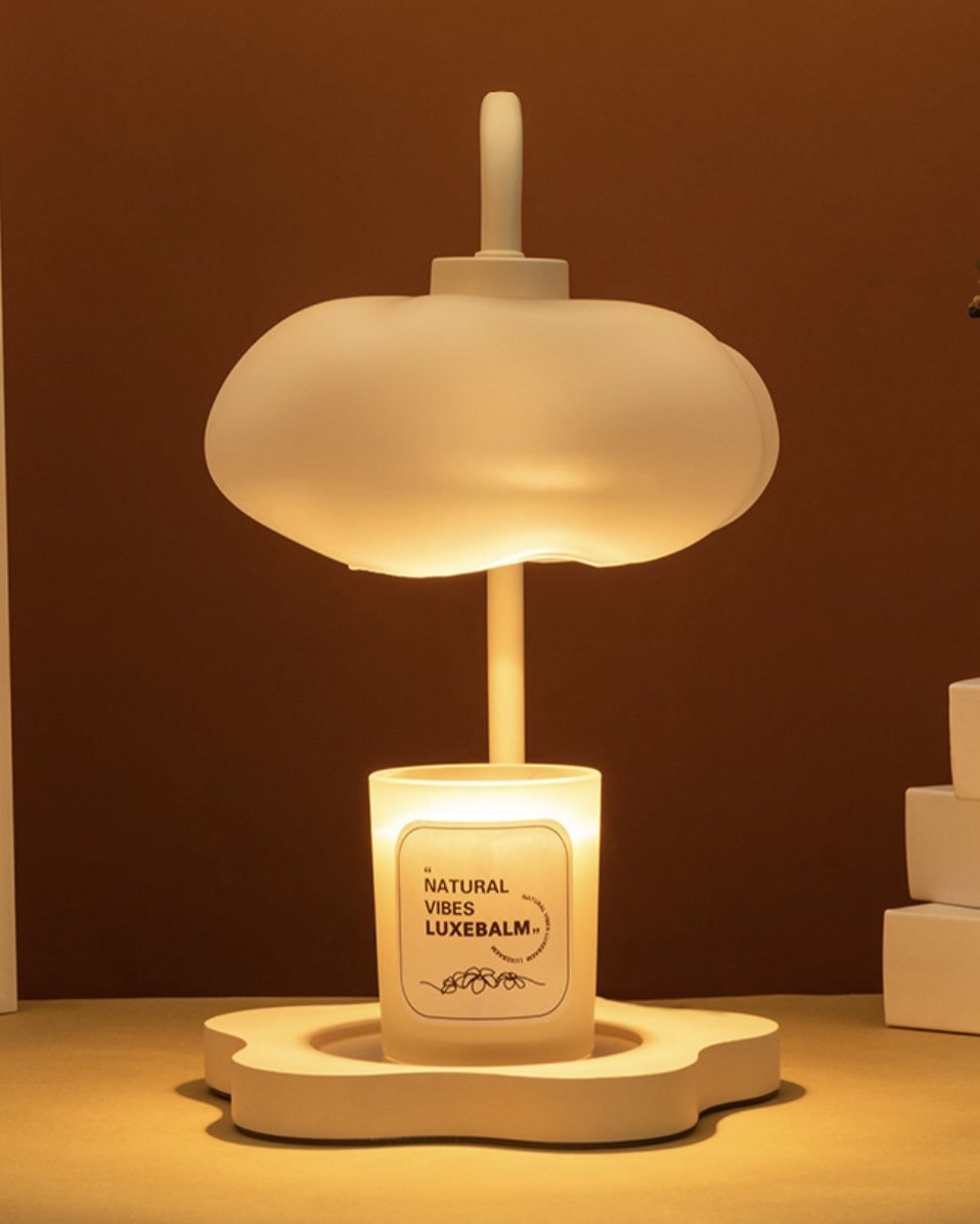 Cloud Candle Warmer Lamp with Timer
