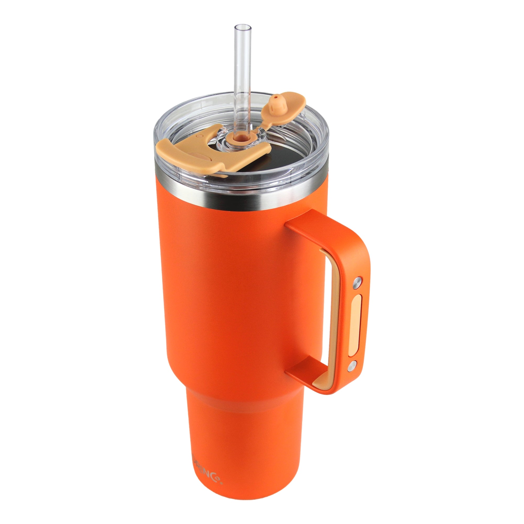 40oz Insulated Tumbler with Handle (Pumpkin)