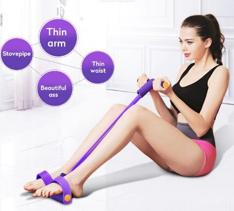 Resistance Band with Foot Pedal