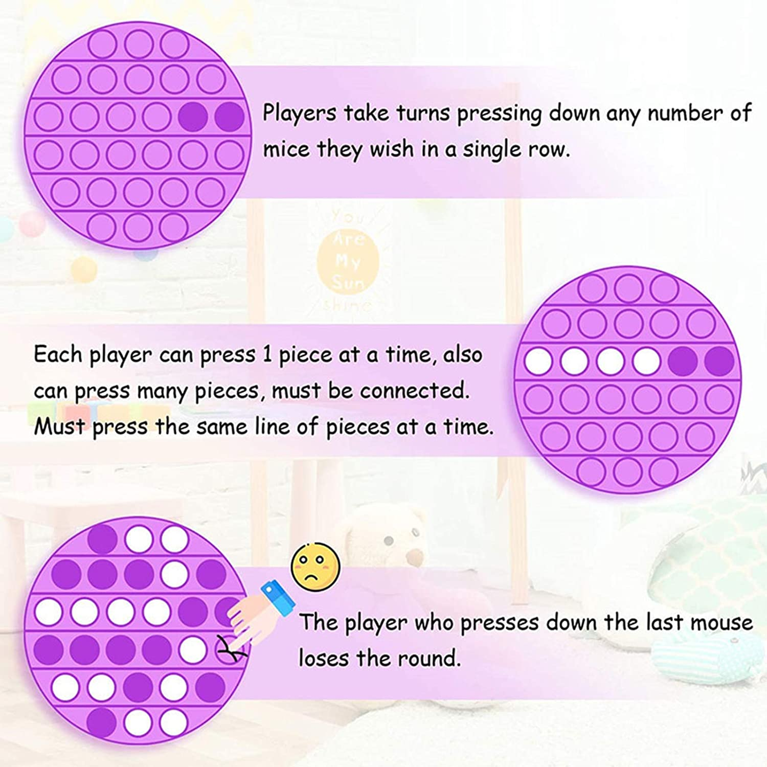 Pop It Push Bubble Fidget Sensory Toy