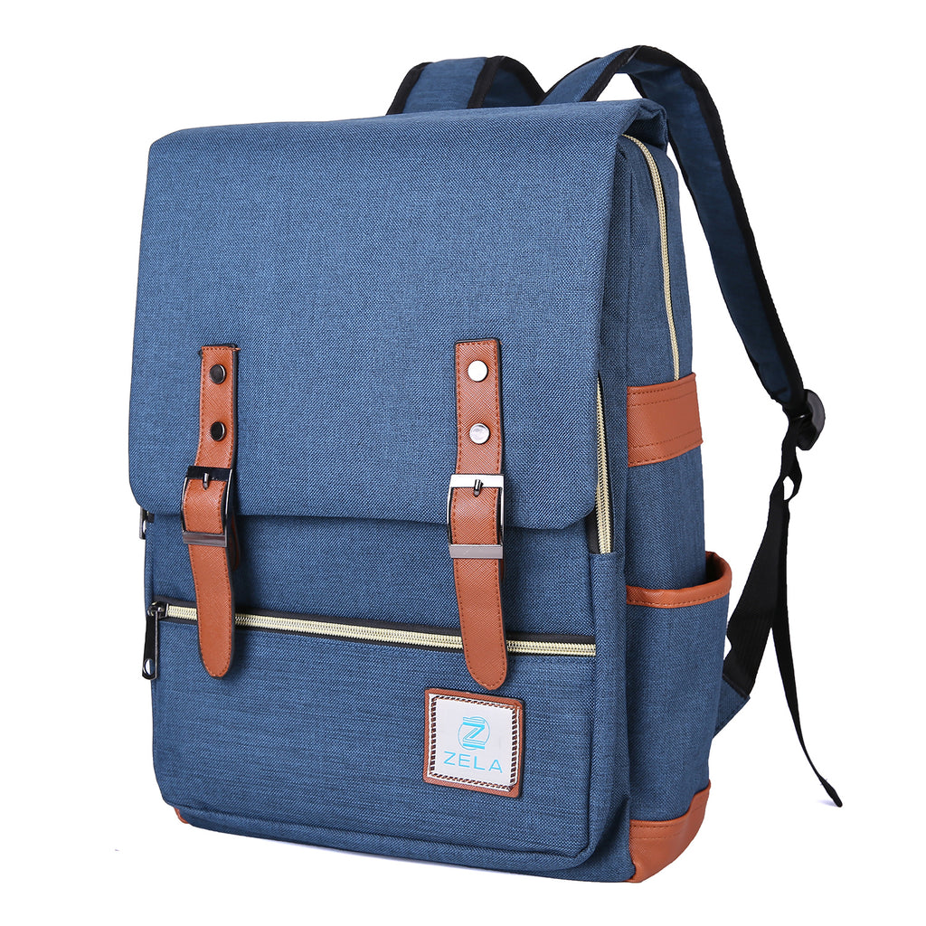 Slim 15-inch Laptop Backpack for School, Dark Blue