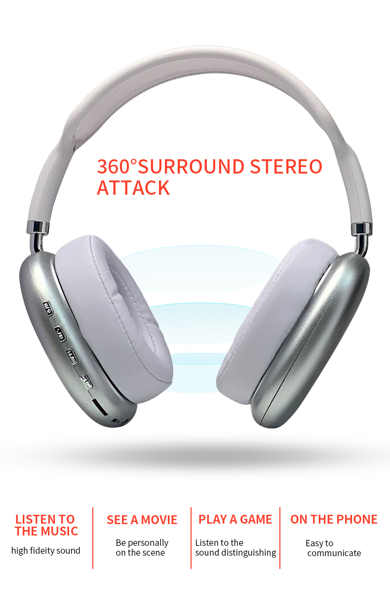 Wireless HiFi Stereo Bluetooth Headphones