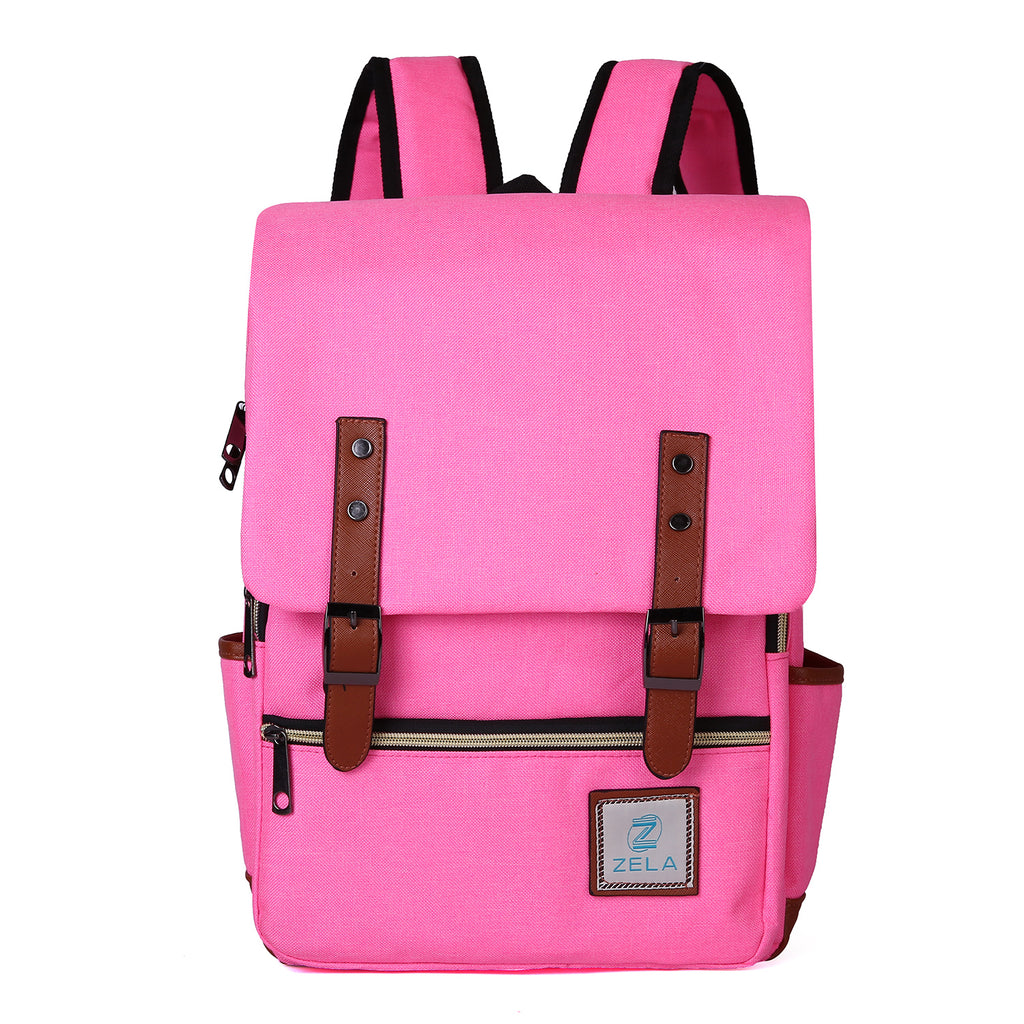 Slim 15-inch Laptop Backpack for School, Hot Pink