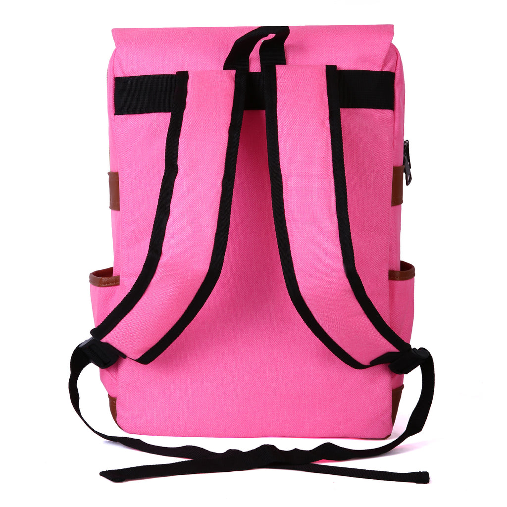Slim 15-inch Laptop Backpack for School, Hot Pink