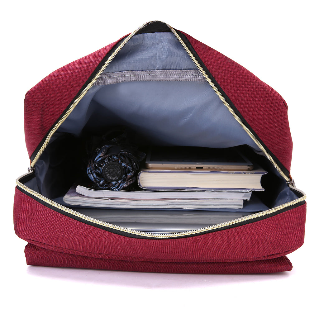 Slim Laptop Backpack, Fits 15-Inch (Wine Red)