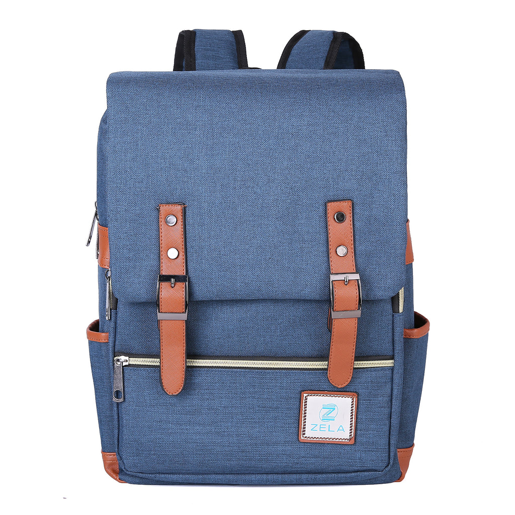 Slim 15-inch Laptop Backpack for School, Dark Blue