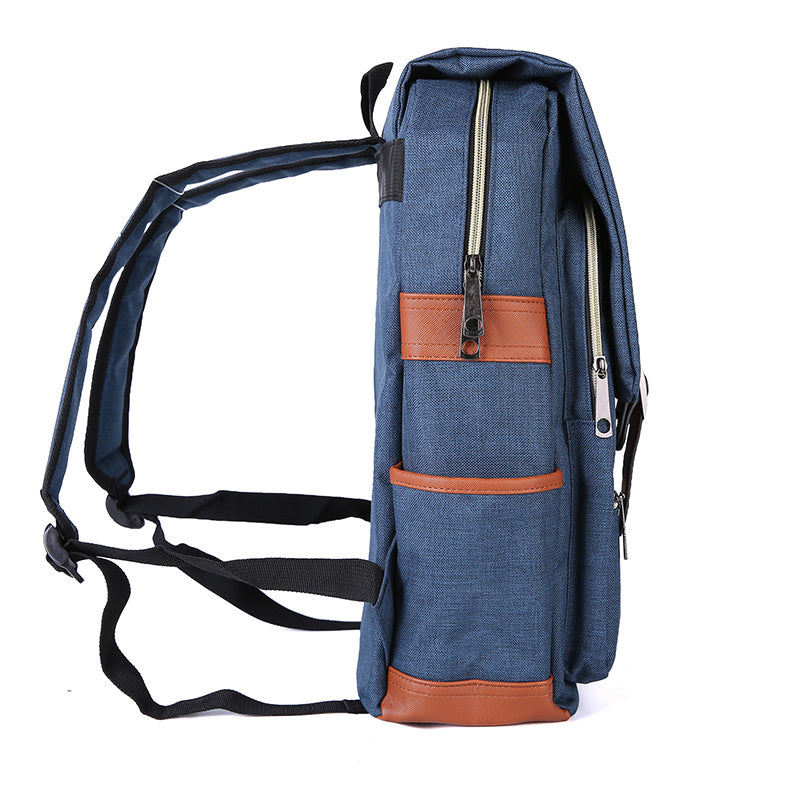 Slim 15-inch Laptop Backpack for School, Dark Blue