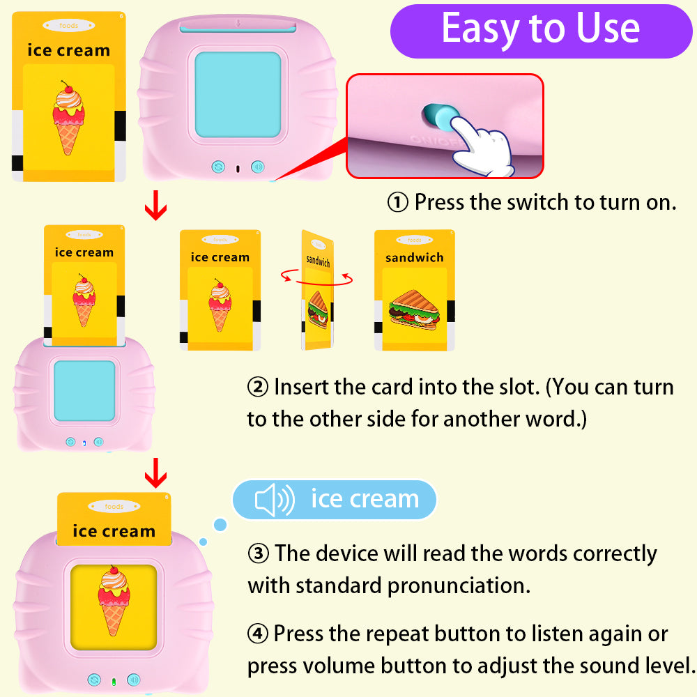 Kids Talking Flash Cards Learning Set