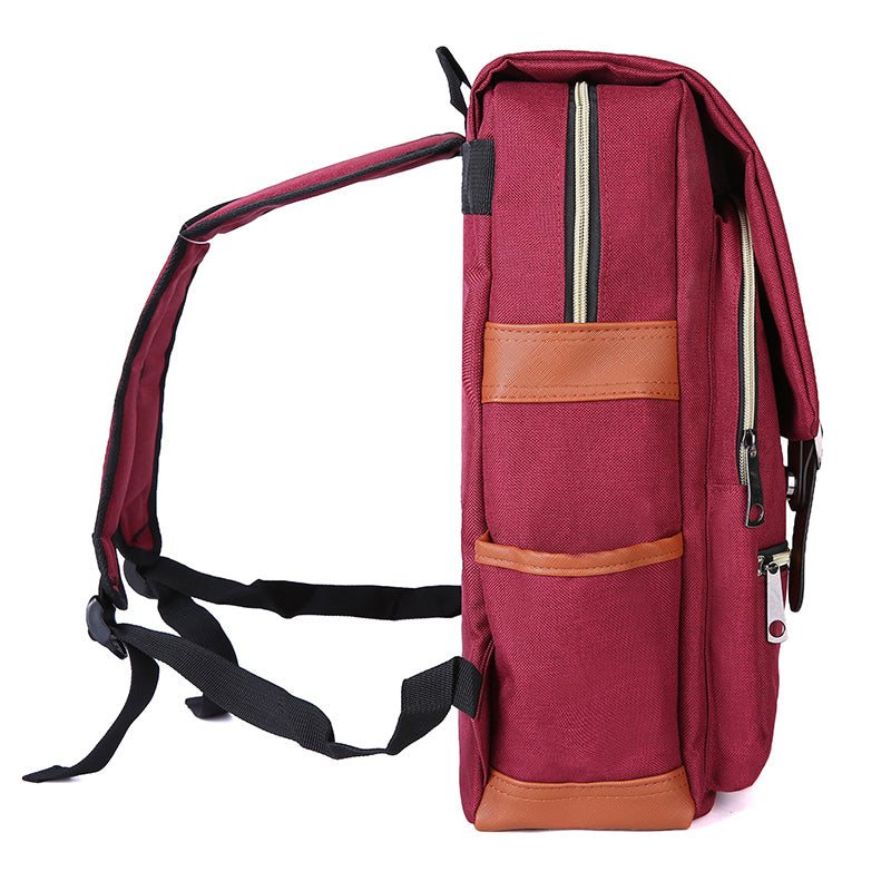 Slim Laptop Backpack, Fits 15-Inch (Wine Red)