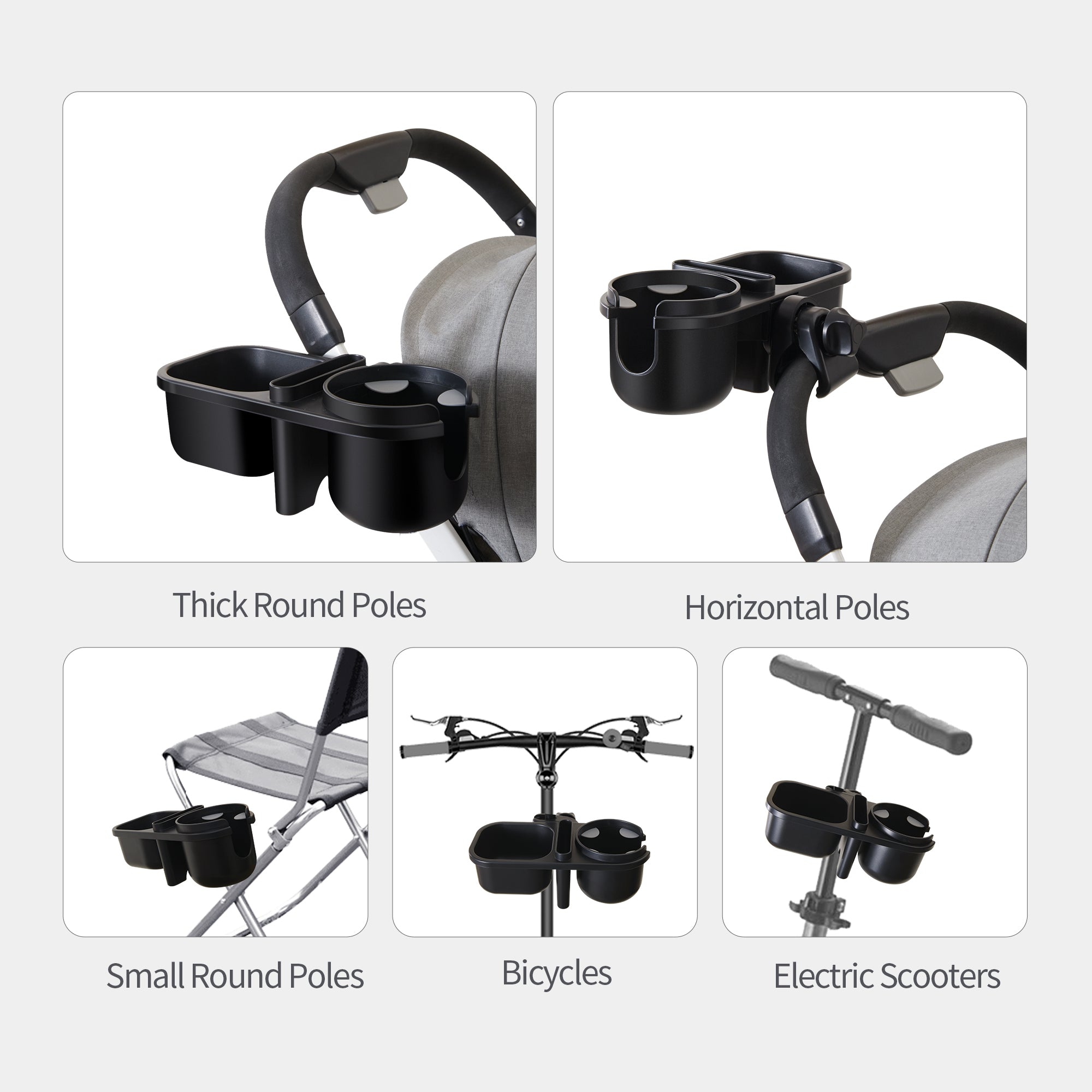 Baby Stroller Cup Holders 3 in 1
