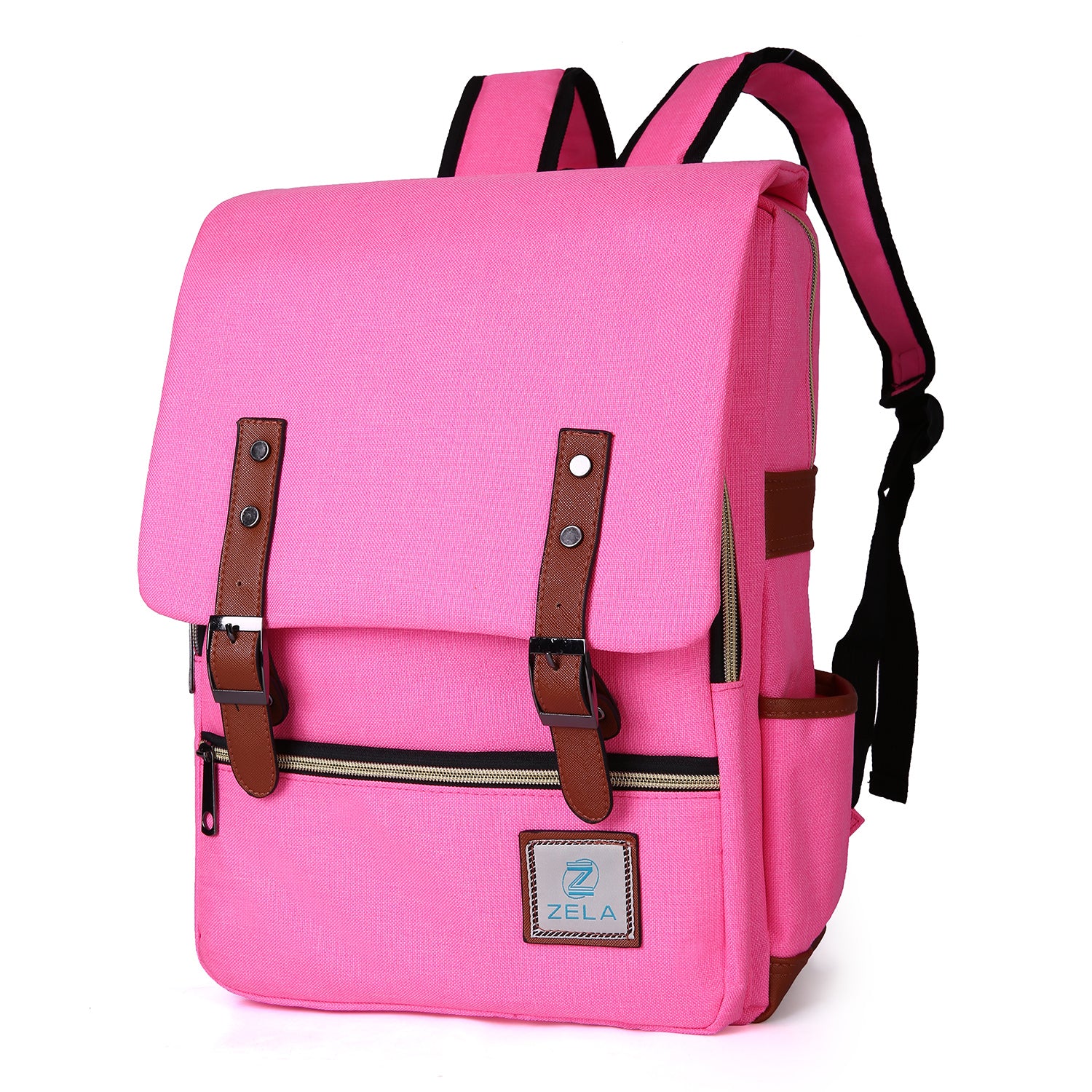 Slim 15-inch Laptop Backpack for School, Hot Pink